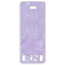 Extended RN Badge Buddy Vertical Cute Registered Nurse Badge Buddy Colorful and Glitter Acrylic RN Card Perfect Size for Extended Nursing ID (Purple Clouds)
