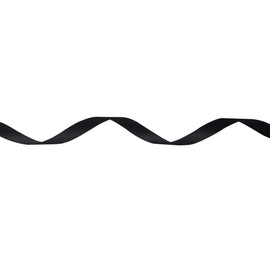 Ribbli Double Faced Black Satin Ribbon,1/4” x Continuous 25 Yards,Use for Bows Bouquet,Gift Wrapping,Floral Arrangement