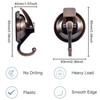Strong Suction Cup Hook, Vacuum 2 Pieces, Load Capacity 11.0