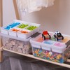 Citylife 17 QT Storage Box with Removable Tray Closet Organizers