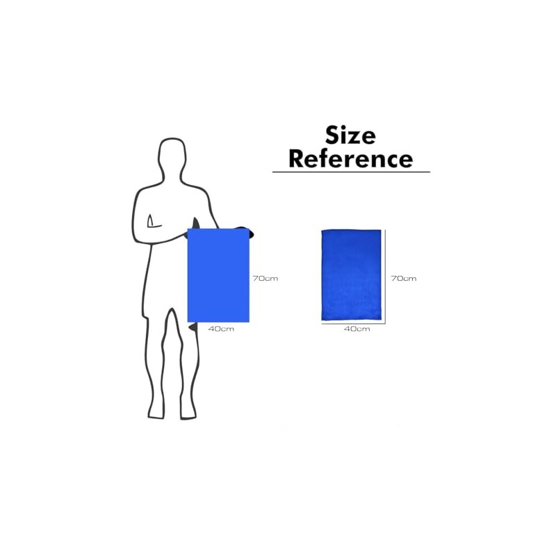 Generic Microfiber Absorbent Gym Towel Fast Drying Light Weight -