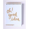 Eccolo Lined Top Spiral Notebook, To Do List Pad with