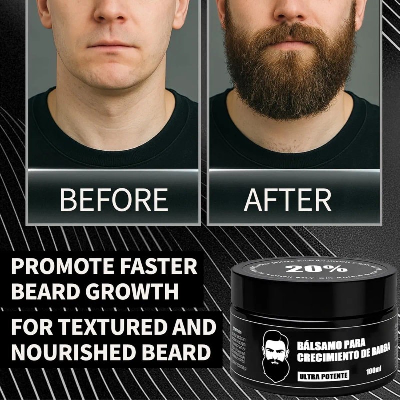 B. Cosméticos Apolo Para Barba, Estimulante Barba 2pcs