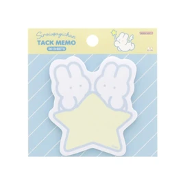Sunstar Stationery Shiroiusagichan Sticky Notes, Die Cut, Light Blue, S2838133