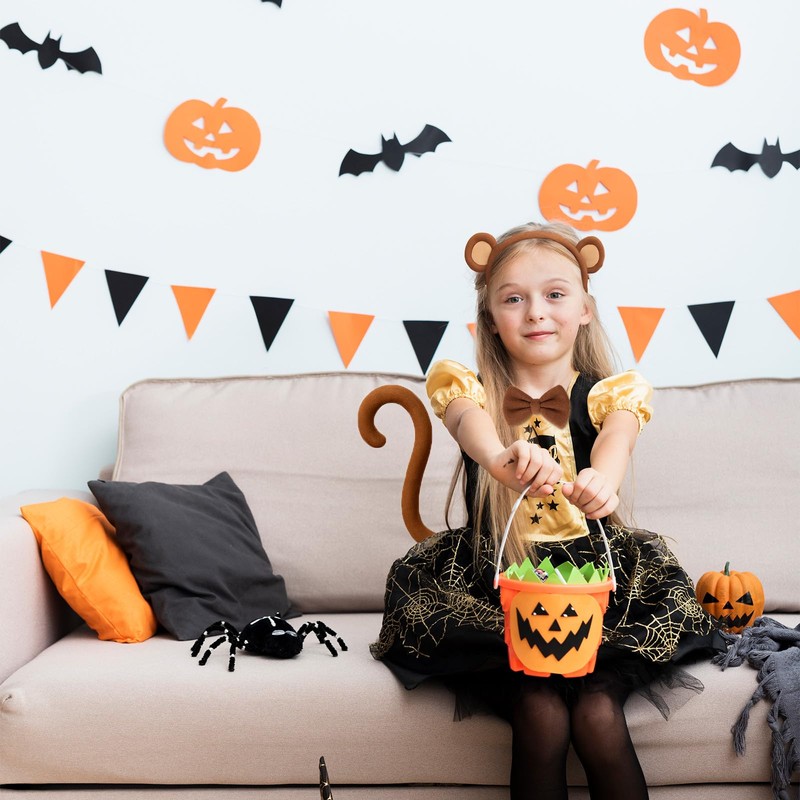 Tedercle 3 Pack Monkey Ears Headband Bow Tie and Tail