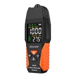 Aicevoos Carbon Monoxide Detector, CO Detector with Audible & Visual Alarm, 0-1000PPM, CO Alarm, Backlit LCD Screen, for Home, Car, Camping& Travel