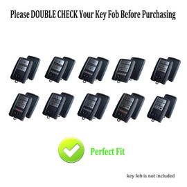 AYGUCEKE TPU Protective Key Fob Cover Case Compatible with Acura RLX RDX MDX ILX TLX PLX NSX TL Smart Remote Key Fob (Black)