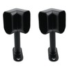 HJGarden 2PCS Oval Corner 90 Degree Closet Rod Wardrobe Tubing