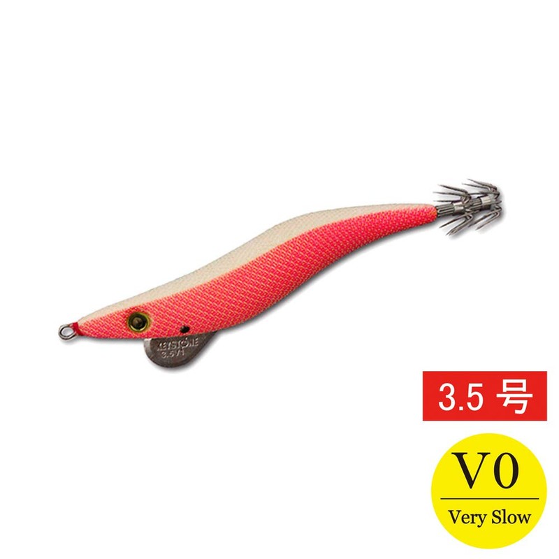 キーストン エギ 早福型/邪道編 3.5号 V0 ピンクグローホワイト