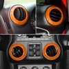 4PCS Center Console Dash Air Conditioner Vent Cover Trim Interior