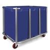 Commercial Laundry Cart with Wheels, 470L Industrial Rolling Laundry Basket,