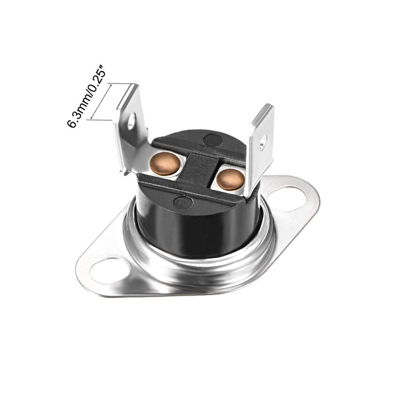 uxcell KSD301 Thermostat 50°C/122°F 10A Normally Open N.O Adjust Snap