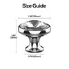 Alzassbg 10 Pack Clear Crystal with Matt Black Base Cabinet