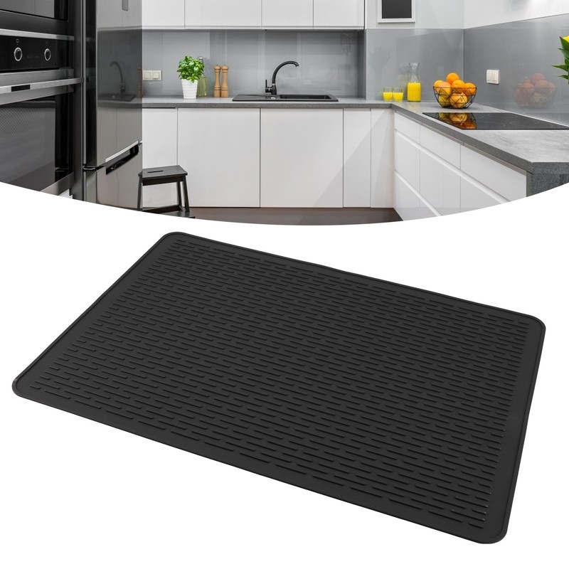 Dish Drying Mat Silicone Non Slip Heat Resistant Hot Pot