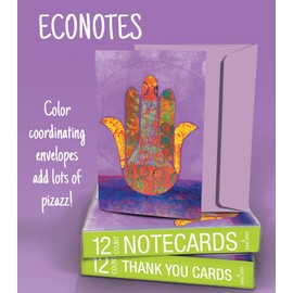 Tree-Free Greetings EcoNotes 12-Count Healing Raven Blank Notecard Set with Envelopes, All Occasion, Bird Themed Inspirational (FS56869)