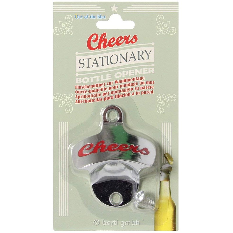 Décapsuleur mural cHEERS en métal
