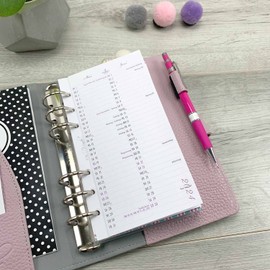 SinnWunder® 2026 Premium Calendar Inserts - Year Plan - Leporello with Half Year Per Page - Size Personal