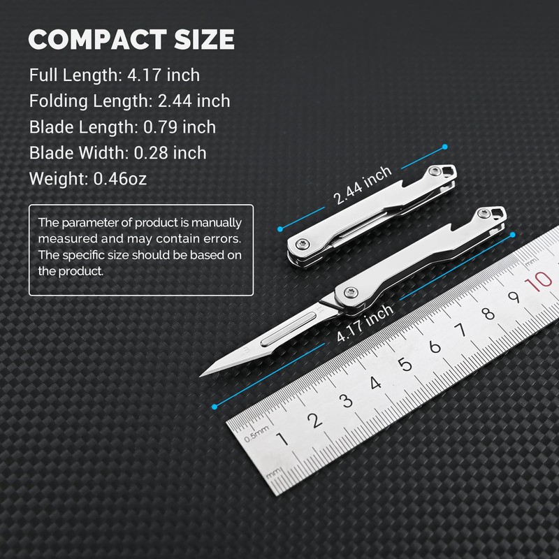 edcfans Folding Scalpel Knife, Small Pocket Knife for Men with