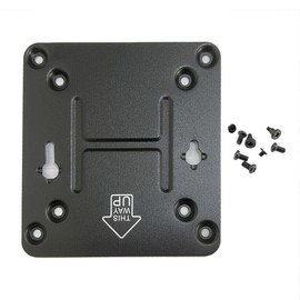 HSSDTECH Intel NUC VESA Adapter Mount Bracket with 8pcs Screws to Attach NUC Mini PC Computer to The Back of a Monitor Mounting Plate for Intel NUC 4 5 6 7 8 10 11 General Purpose Not Skull or Hades