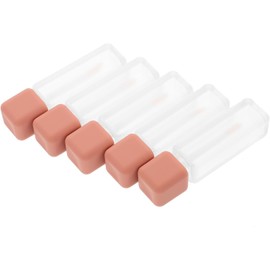 MAGICLULU 5 Piezas Tubo de Brillo Labial 6ml de Plástico Abs Cilíndrico Tapa