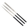 TSUBOSAN Diamond File Set, 3 Types, Flat/Semi-Round/Round #200 ST-12