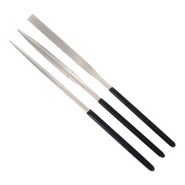 TSUBOSAN Diamond File Set, 3 Types, Flat/Semi-Round/Round #200 ST-12