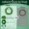 Enhon St. Patrick's Day Decorations, 16in St. Patrick's Day Wreath