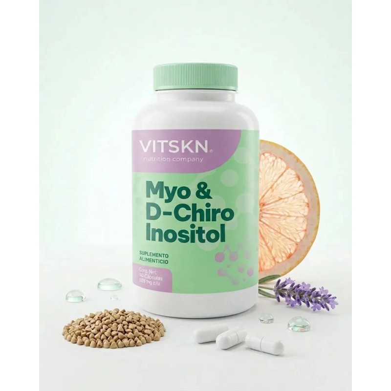 Myo Chiro Inositol Skin Vit Súper Relación Suplemento Diseñado Mujeres