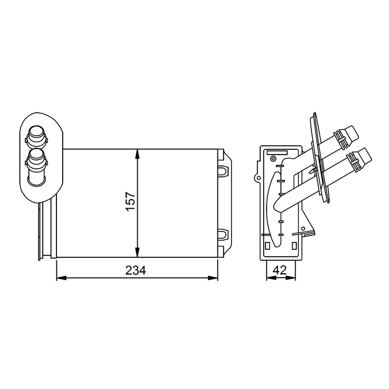 NRF 58223, Heat Exchanger, Interior Heating