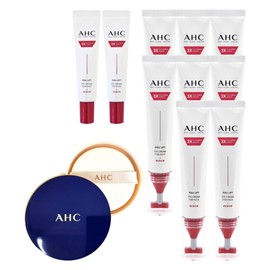 Latest AHC Eye Cream Season 14 Full Lift T Gua Sha Lifting 40ml 8pcs + 12ml 2pcs + Royal Cell Cushion Original Product Refill / 최신상 AHC 아이크림 시즌14 풀 리프트 T괄사 리프팅 40ml 8개+12ml 2개+로얄셀쿠션본품리필