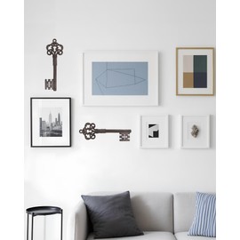 gardmate Wall Hooks for Hanging - Cast Iron Vintage Wall Decor Coat Rack - Vintage Rustic Design Hat Hooks for Kitchen, Entryway - Handmade Heavy Duty Key Hook (Key Decoration)