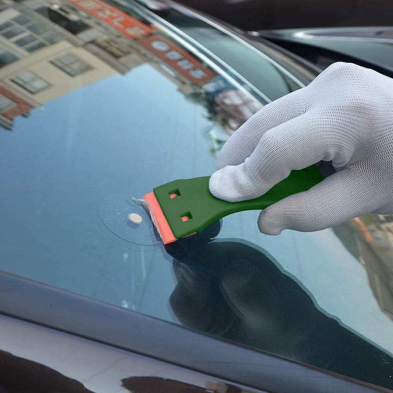 CANOPUS Plastic Scraper Tool Non Scratch with 10 Plastic Razor