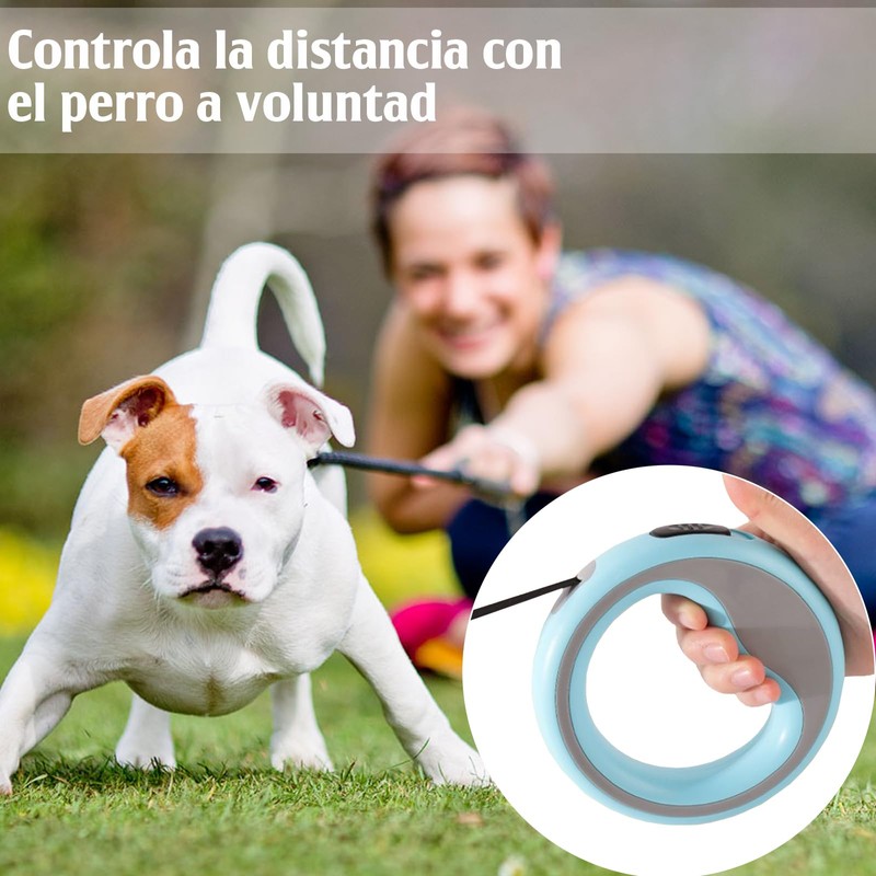 SIUSIO Correa Retráctil para Perro,Correa Larga para Perro con Dispensador