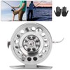 Outdoor Metal Ice Fishing Rod Front Wheel Right Hand Reel