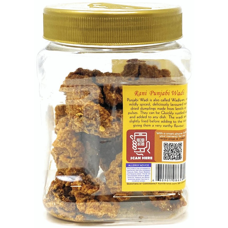Rani Punjabi Wadi (Vadi) Lentil Spiced Flour Balls 7oz (200g)