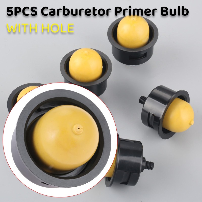 Hicello 5Pcs New Carburetor Primer Bulbs Assembly for Lawnmower Engine