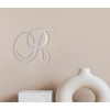 Jess and Jessica Cursive Metal Letter R 6"x7.33" – Wall