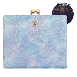 ANNA SUI 315813 316893 Anna Sui Women's Bifold Wallet, Wallet, Leather, 82: Light blue