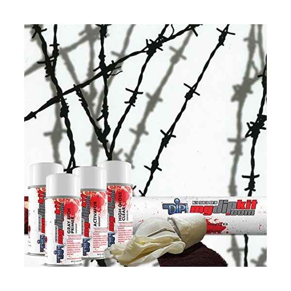 MyDipKit Shadow Barb Wire - Hydrographics Film Kit LL-209 -