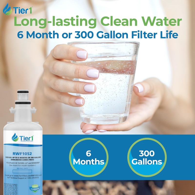 Tier1 RWF1052 ADQ36006101 Refrigerator Water & Air Filter Combo |