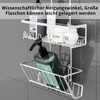 RUIHANDA Double Shower Shelf No Drilling [Additional Storage Space] -