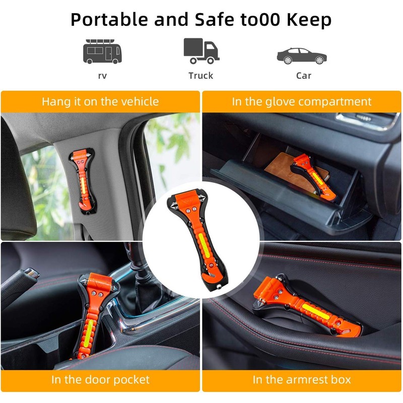 ZHSX Safety Hammer, 10 Pack Car Emergency Escape Tool Car