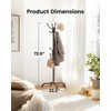 Pipishell Coat Rack with 14 Hooks, Freestanding Coat Rack Stand