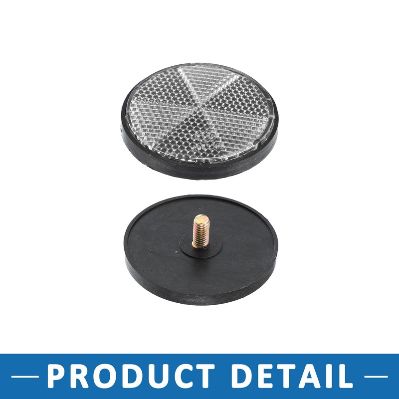A ABSOPRO M6x1.0 Universal Screw Mount Reflective Warning Reflector for