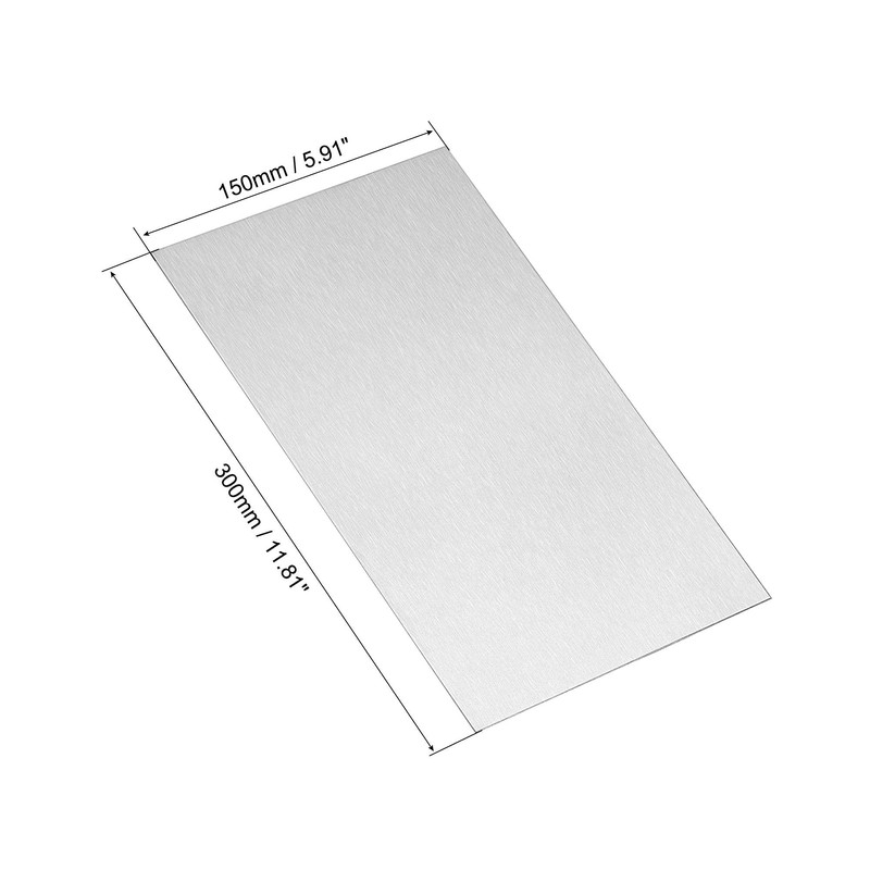 sourcing map Aluminum Sheet, 300mm x 150mm x 1mm Thickness