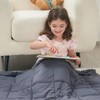 yescool Kids Weighted Blanket (3 lbs, 36" x 48", Grey)
