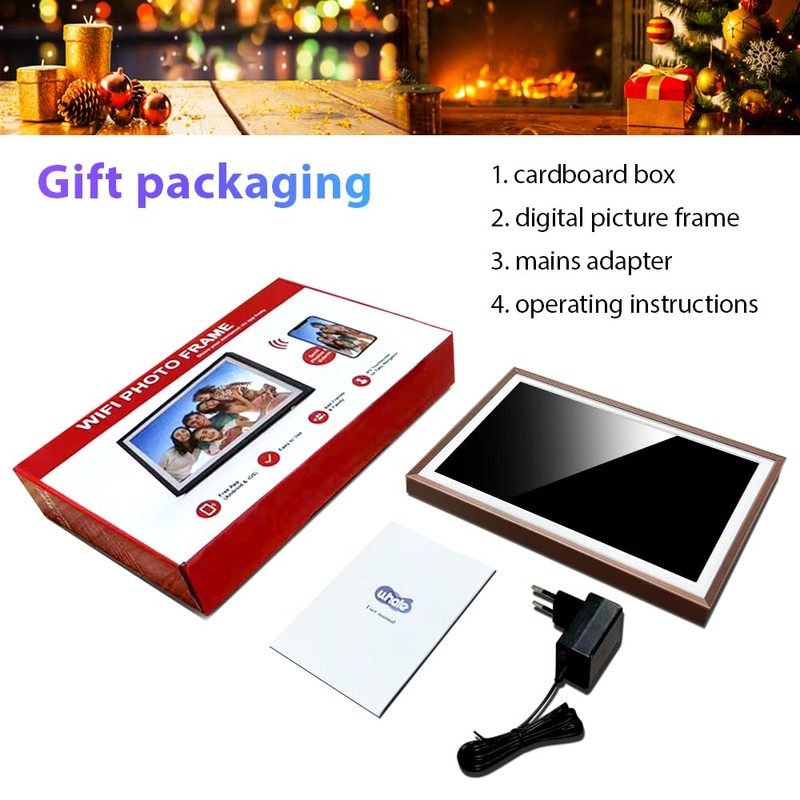 Fine Life Pro 10.1 Inch WiFi Digital Picture Frame, 1280