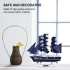 Wooden Sailing Ship Model Decor Handmade Nautical Sail Ship Tabletop