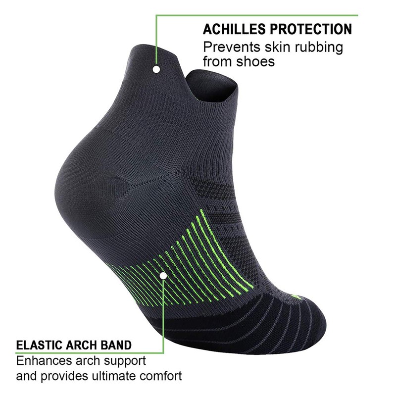 Ankle Compression Socks for Men and Women (6 Pairs), Low