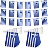 TSMD 2 Packs Greece Flags Greek Flag Banner String Small